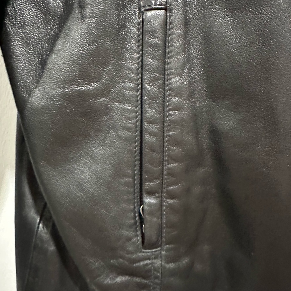 Nordstrom Black Leather Moto Jacket - Picture 8 of 14